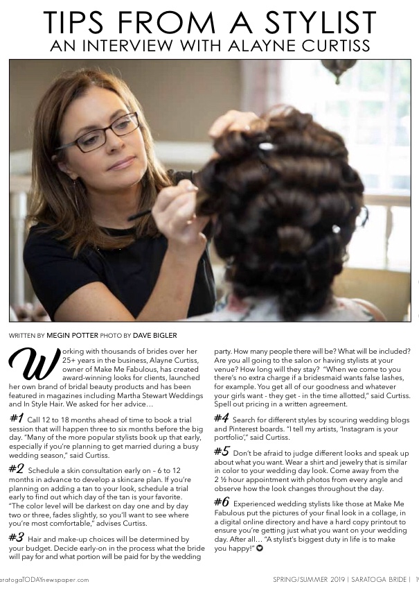 Tips From A Stylist Saratoga Bride